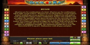 กติกาวิธีเล่นเกมสล็อต Book of Ra Deluxe